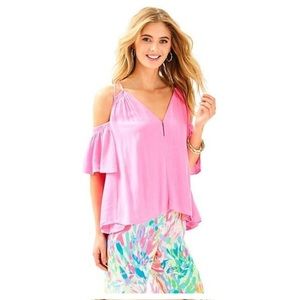 HP 🌸🌸🌸Lilly pulitzer pink bellamie top, xs